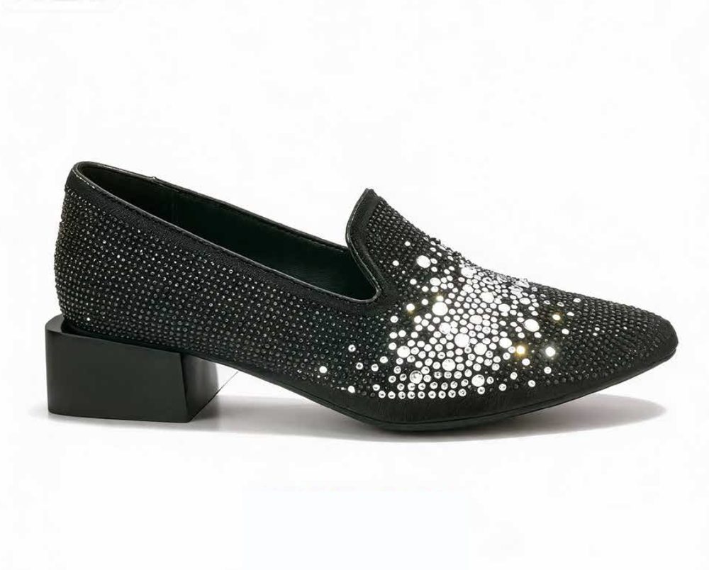 Rhinestone Loafer W1303-B281